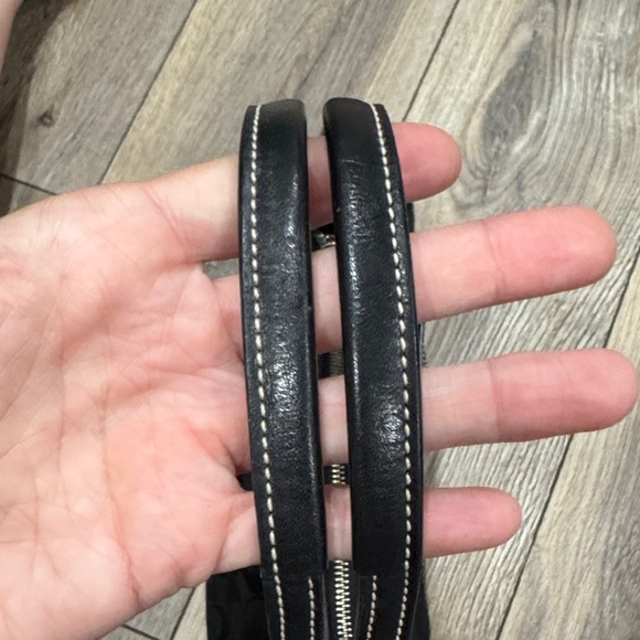 COACH Y2K 2000’s East West 9363 Shoulder Bag Leather Canvas Black Signature - Picture 7 of 15